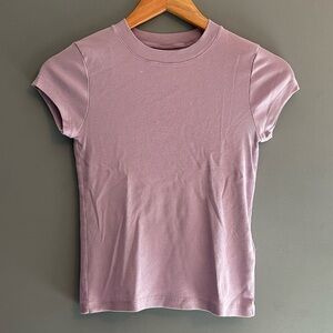 Madewell Supima ribbed short sleeve fitted tee